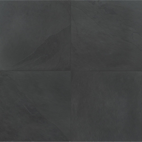 Msi Montauk Black 24 In. X 24 In. Gauged Slate Floor And Wall Tile ZOR-NS-0018 - main